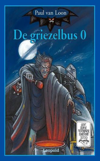 De Griezelbus 0 van Paul van Loon, vooraanzicht boekomslag, kinderboeken, griezelboeken