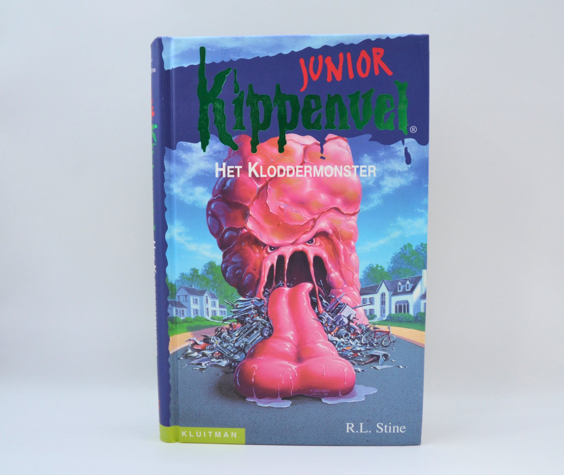 Het Klodermonster, Kippenvel Junior, R.L. Stine, voorkant