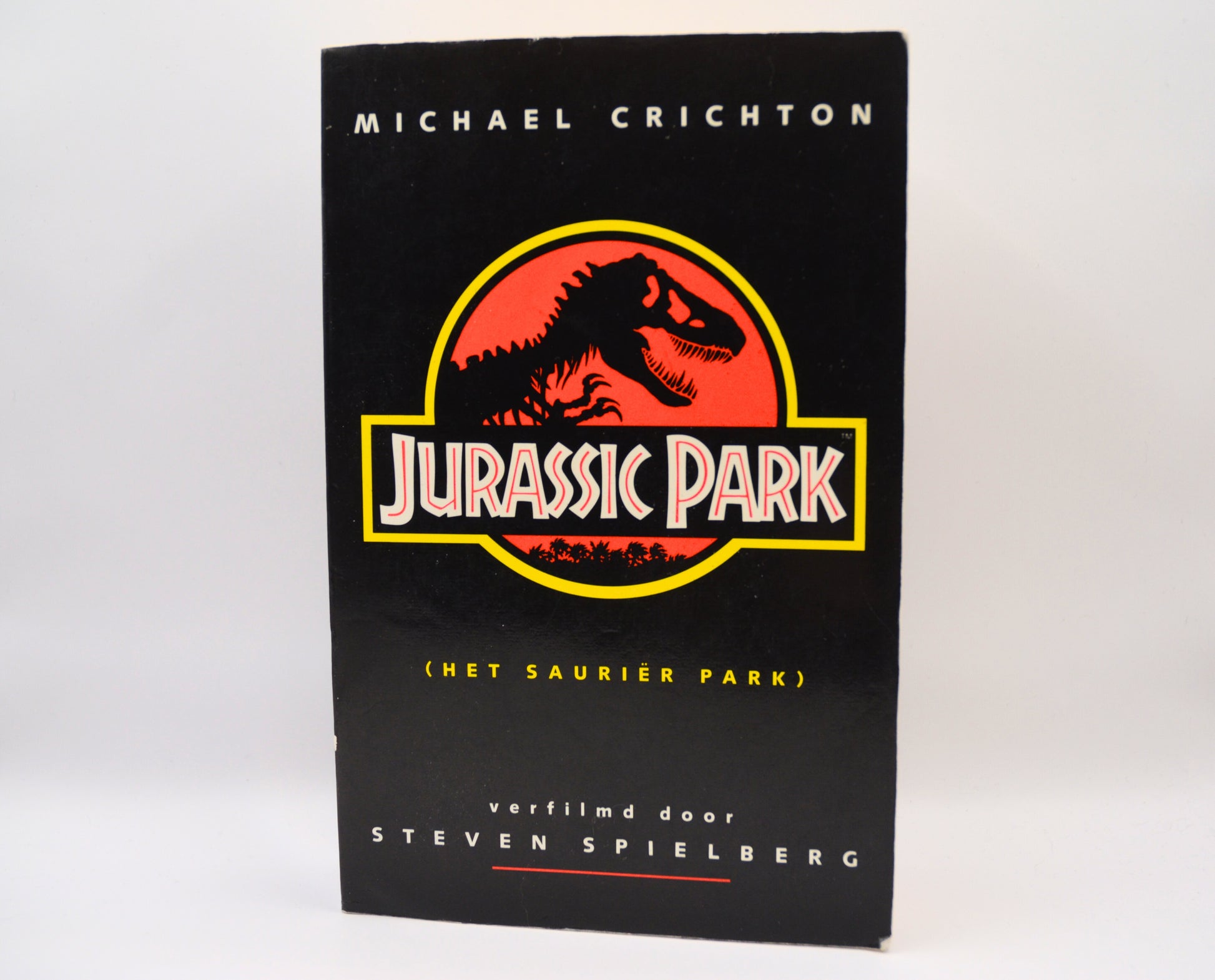 Jurassic Park, Het Sauriër Park, Michael Crichton, SciFi, dinosaurussen, filmeditie, vooraanzicht