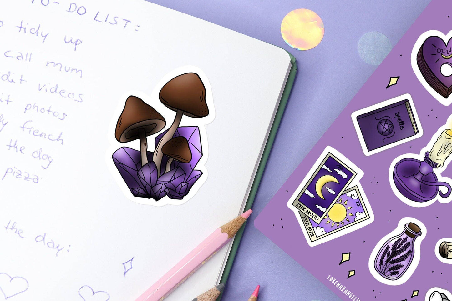 Witch Essentials stickervel - A6