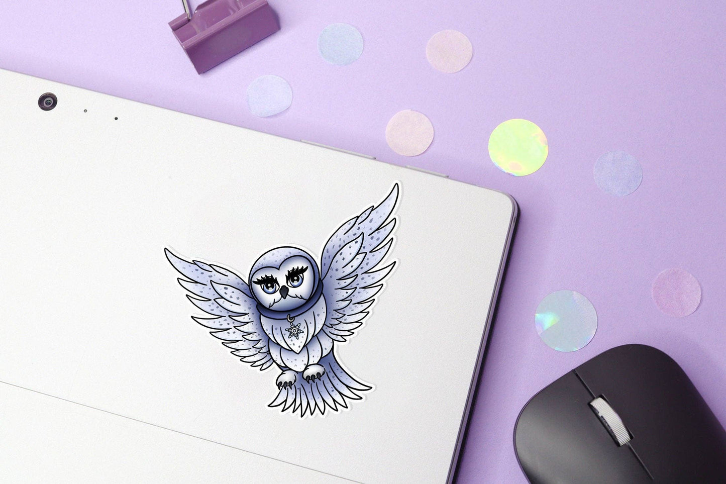 Sneeuwuil sticker/Winter Witchy Hedwig