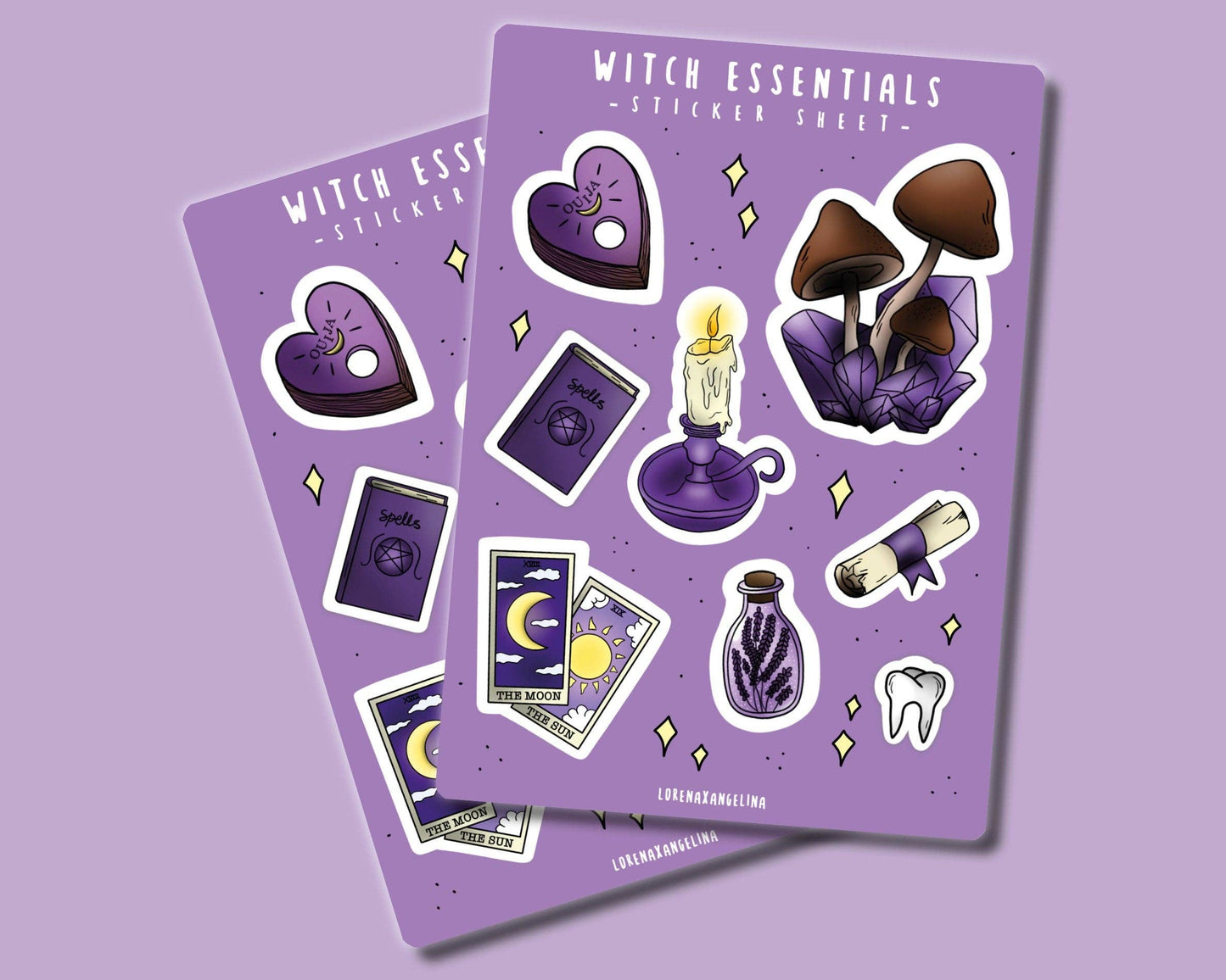 Witch Essentials stickervel - A6