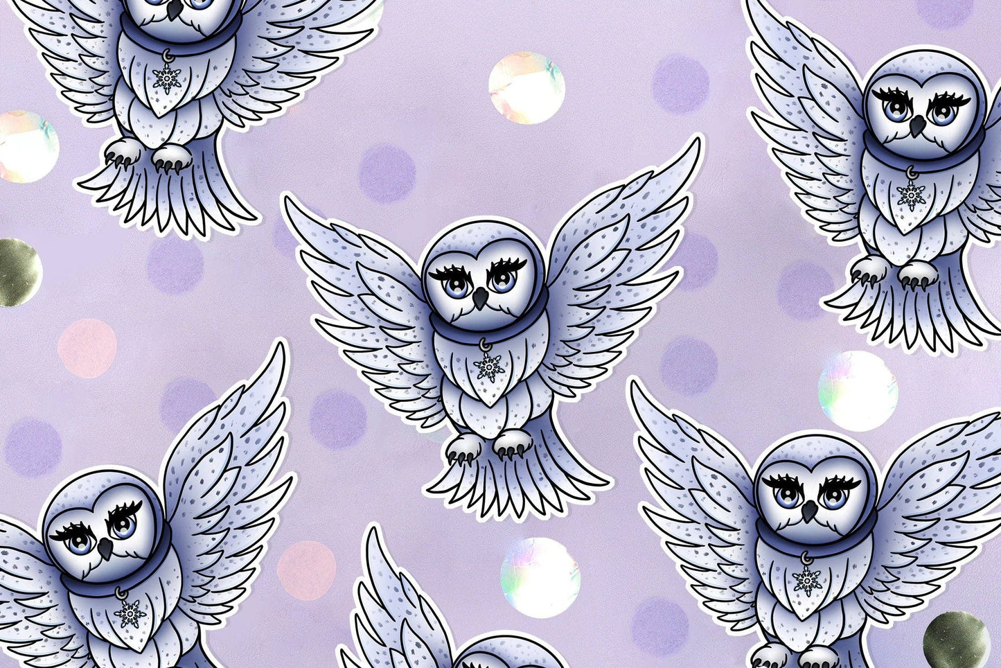 Sneeuwuil sticker/Winter Witchy Hedwig